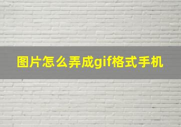 图片怎么弄成gif格式手机