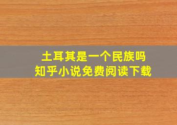 土耳其是一个民族吗知乎小说免费阅读下载