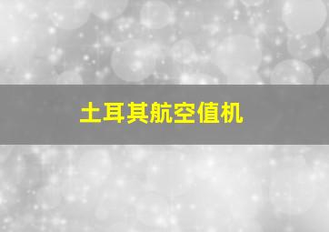 土耳其航空值机