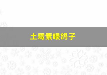 土霉素喂鸽子