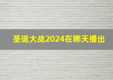 圣诞大战2024在哪天播出