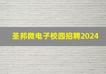 圣邦微电子校园招聘2024