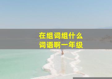 在组词组什么词语啊一年级