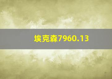 埃克森7960.13