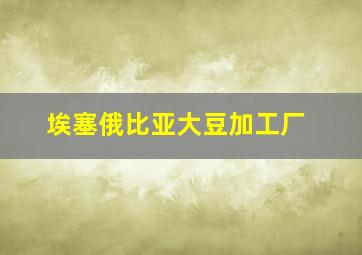 埃塞俄比亚大豆加工厂