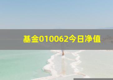 基金010062今日净值