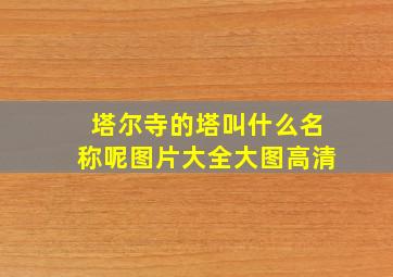 塔尔寺的塔叫什么名称呢图片大全大图高清