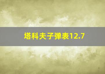 塔科夫子弹表12.7