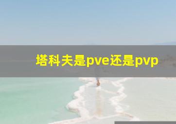 塔科夫是pve还是pvp