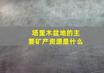 塔里木盆地的主要矿产资源是什么