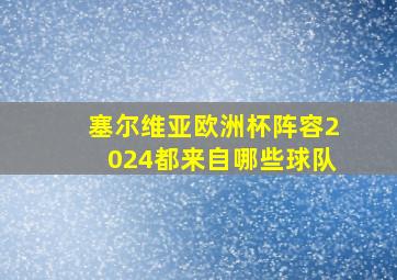 塞尔维亚欧洲杯阵容2024都来自哪些球队