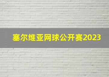 塞尔维亚网球公开赛2023