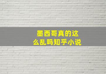 墨西哥真的这么乱吗知乎小说