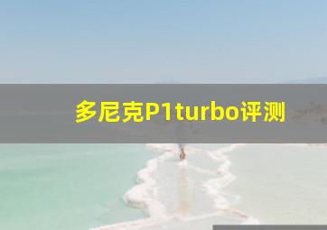 多尼克P1turbo评测