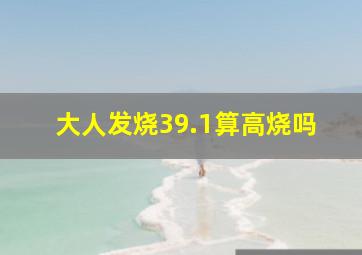 大人发烧39.1算高烧吗