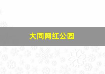 大同网红公园