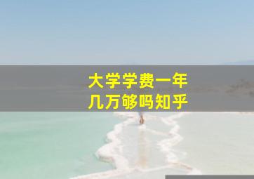 大学学费一年几万够吗知乎