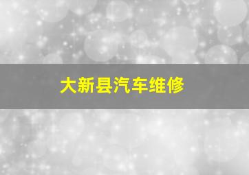 大新县汽车维修