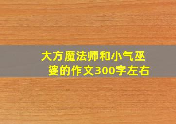 大方魔法师和小气巫婆的作文300字左右