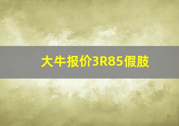 大牛报价3R85假肢