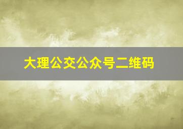 大理公交公众号二维码