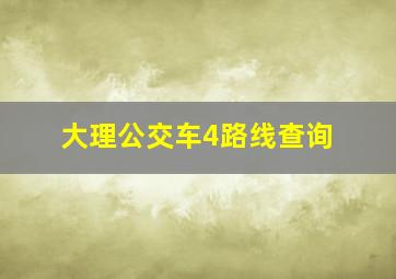 大理公交车4路线查询