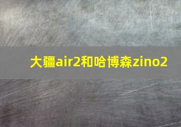 大疆air2和哈博森zino2