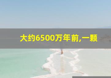 大约6500万年前,一颗