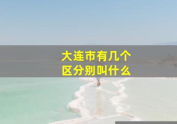 大连市有几个区分别叫什么