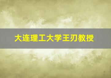 大连理工大学王刃教授