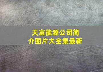 天富能源公司简介图片大全集最新