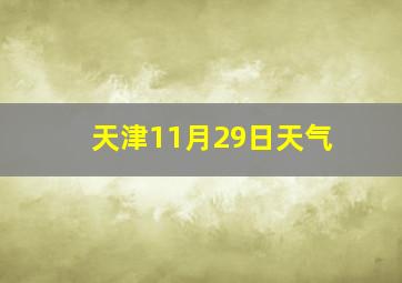 天津11月29日天气