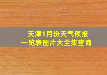 天津1月份天气预报一览表图片大全集查询