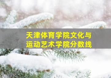 天津体育学院文化与运动艺术学院分数线