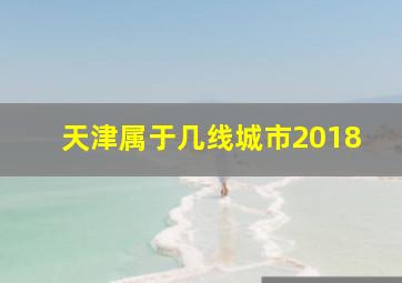 天津属于几线城市2018