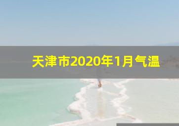 天津市2020年1月气温