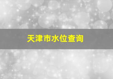 天津市水位查询