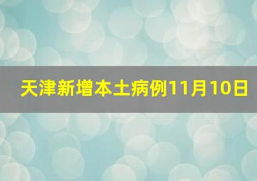 天津新增本土病例11月10日