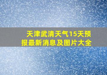 天津武清天气15天预报最新消息及图片大全