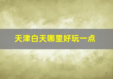 天津白天哪里好玩一点