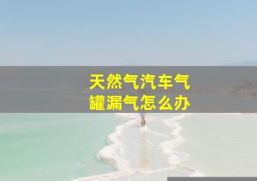 天然气汽车气罐漏气怎么办