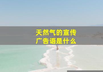 天然气的宣传广告语是什么