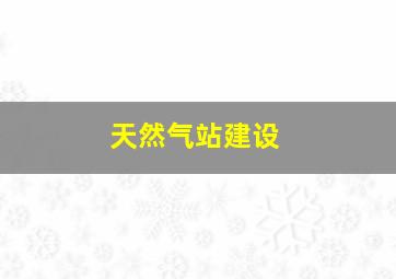 天然气站建设