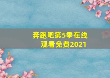 奔跑吧第5季在线观看免费2021