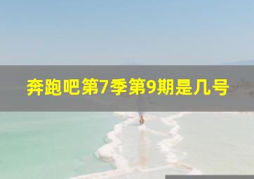 奔跑吧第7季第9期是几号