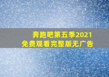 奔跑吧第五季2021免费观看完整版无广告