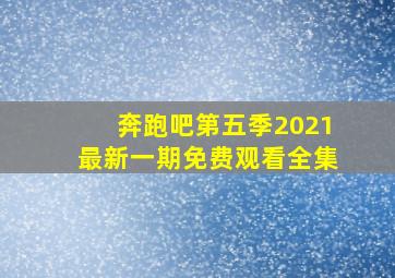 奔跑吧第五季2021最新一期免费观看全集