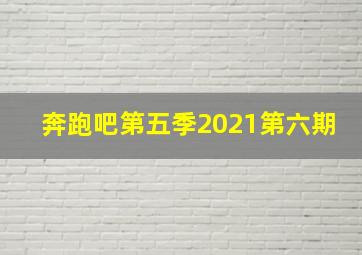 奔跑吧第五季2021第六期