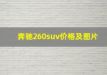 奔驰260suv价格及图片