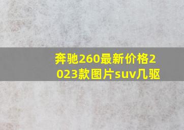 奔驰260最新价格2023款图片suv几驱